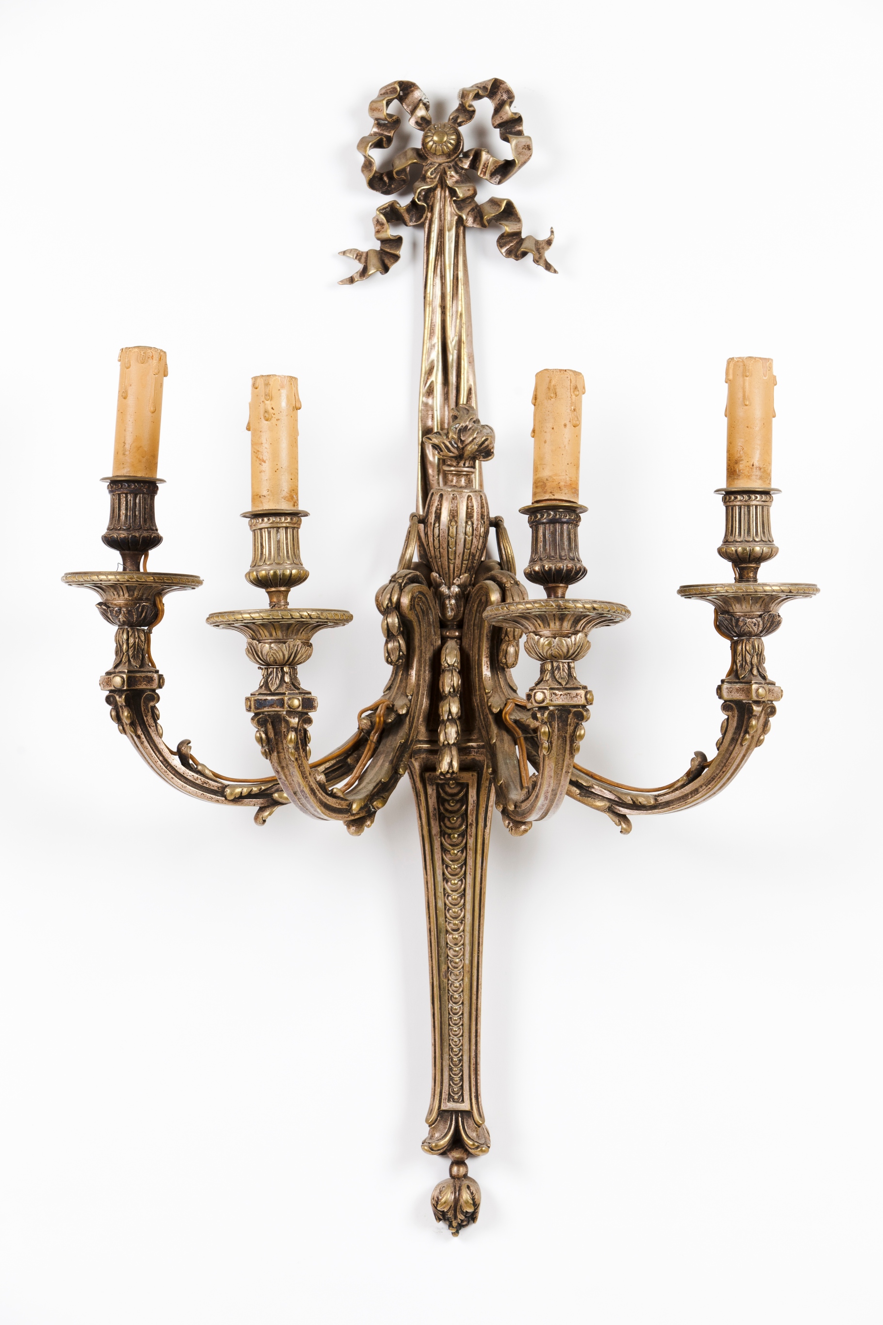 A set of four Louis XV style wall sconces - Image 3 of 4