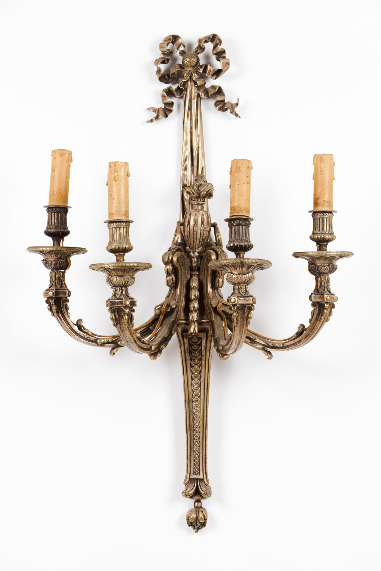 A set of four Louis XV style wall sconces - Image 3 of 4