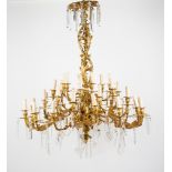 A large 36 branch Louis XV style chandelier