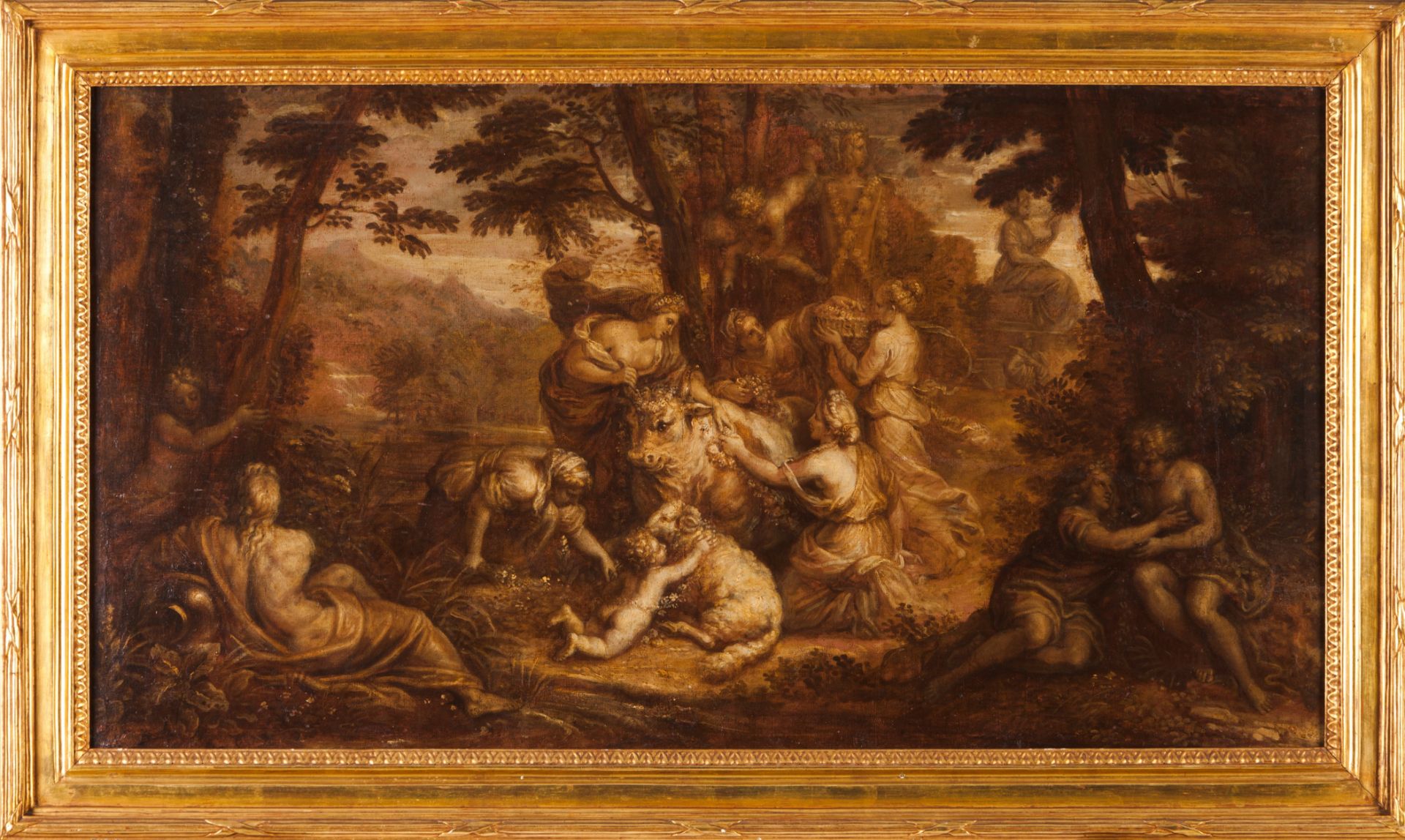European school, 18th / 19th century"The Rape of Europe" After François Boucher (1703-1770) Oil on