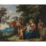 European school, 19th centuryThe Virgin Mary, The Child Jesus, Saint Joseph and John the Baptist