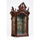 A D. José oratoryRosewood Carved decoration Scalloped crest of plumes and floral motifs decoration