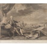 "Sebastiano Joseph Carvalio Melio Marchioni Pombalio"Black print on paper After Louis-Michel van Loo