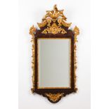 A D.José mirrorSolid and veneered rosewood of carved and gilt decoration Portugal, 18th century (
