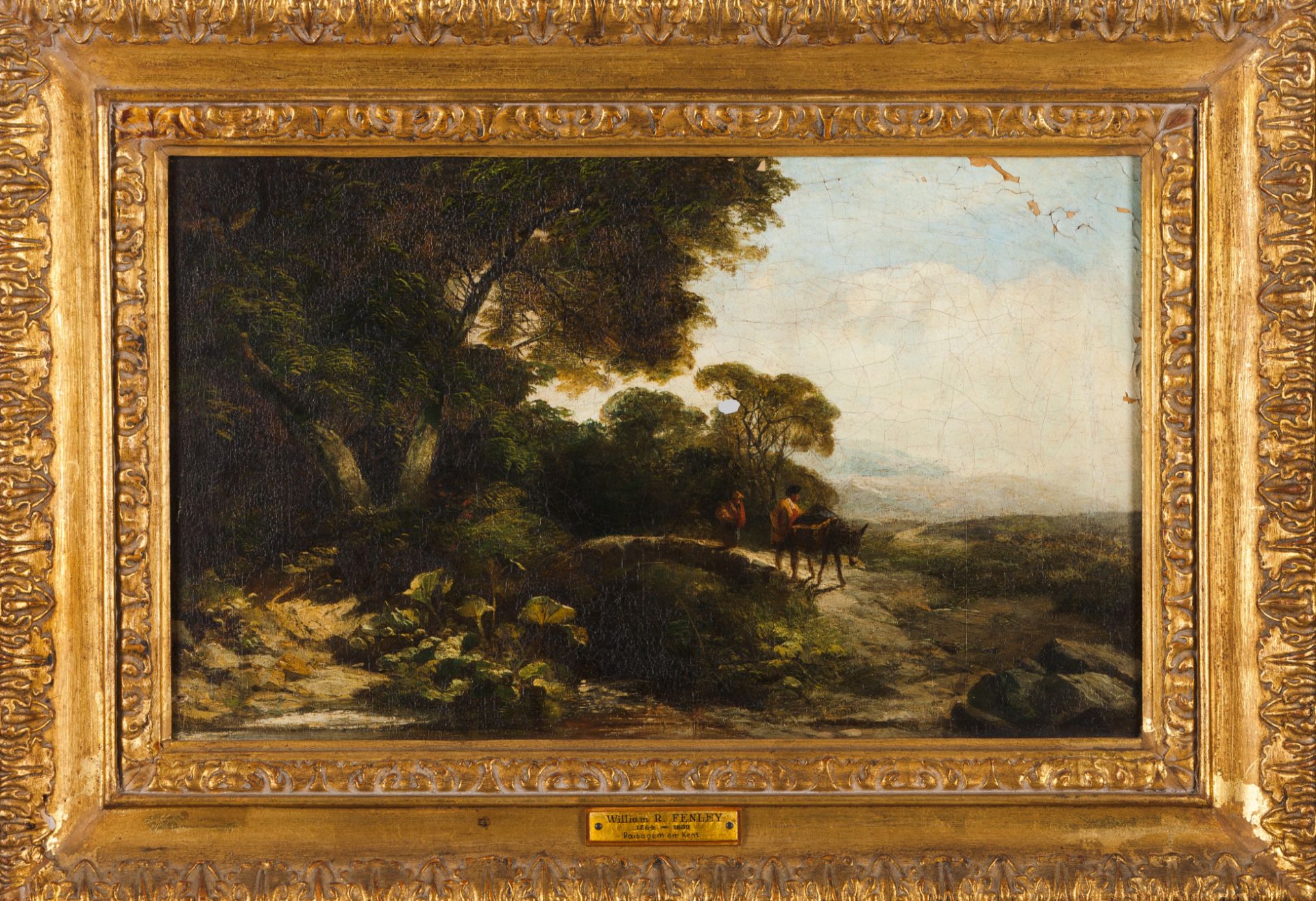 English school, 19th centuryA landscape in Kent Oil on canvas Attrib. To William R. Fenley (1784-