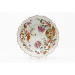 A scalloped bowlChinese export porcelain Polychrome "Tea Leaf" decoration Qianlong reign (1736-1795)