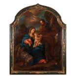 Portuguese school, 18th centuryThe flight to Egypt Oil on canvas in its contemporary frame146x117