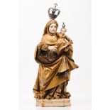 The education of the VirginCarved and polychrome wood Portugal, 18th century (minor faults and