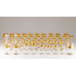 A Baccarat drinking glass set, "Colorado" designCrystal Gilt decoration "Colorado" design 11