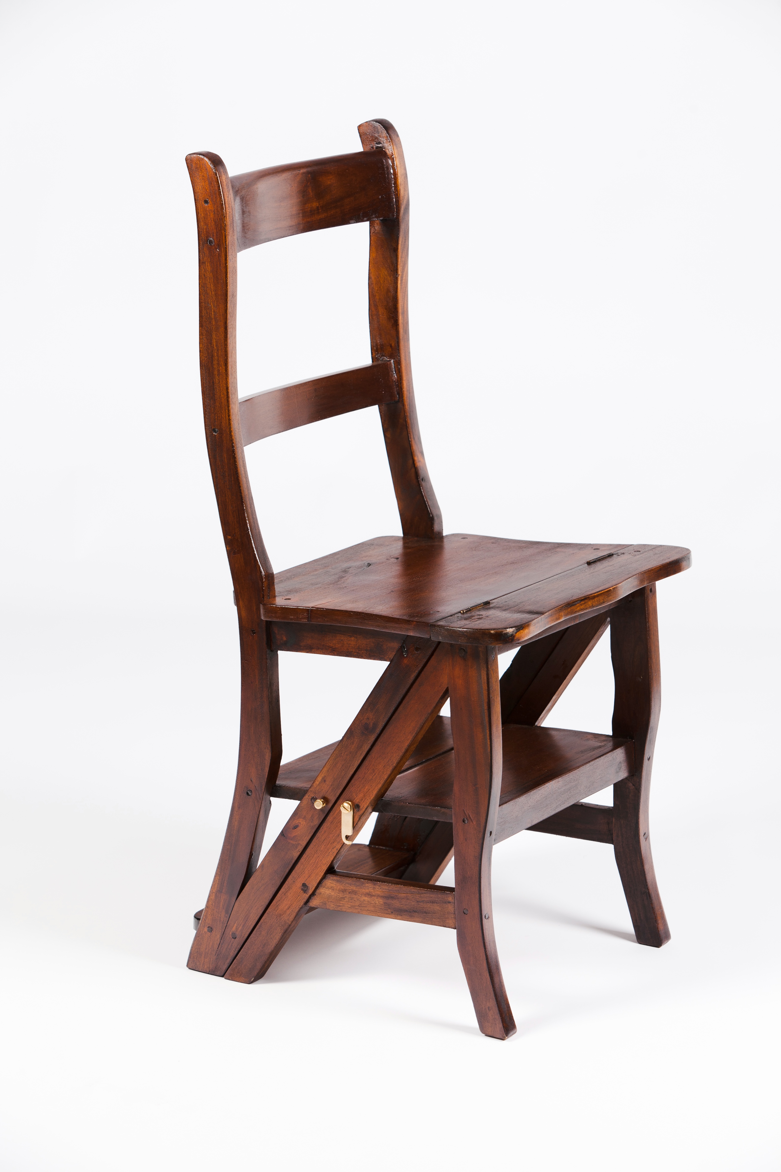 A library chair / step ladderOak 20th century90x44x45 cm