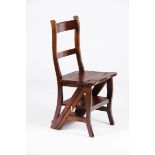 A library chair / step ladderOak 20th century90x44x45 cm