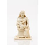 The Virgin and ChildIvory sculptures India, 19th / 20th centuryHeight: 11 cm