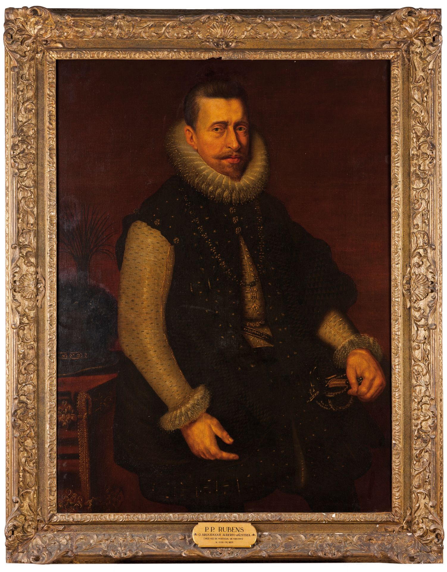 Peter Paul Rubens follower (1577-1640)Portrait of Archduke Albert of Austria, Viceroy of Portugal
