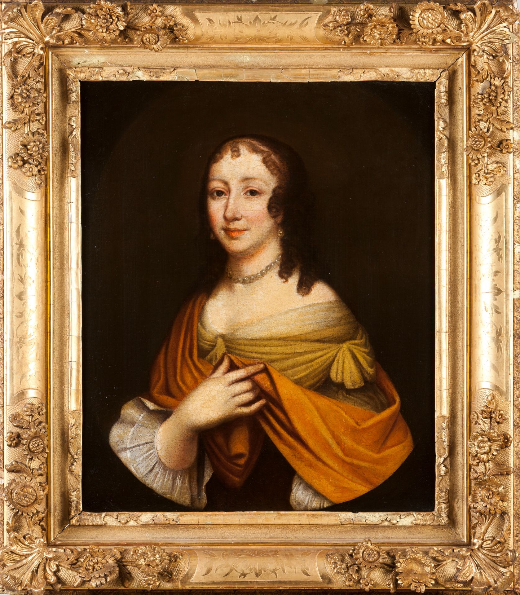 French school, 18th centuryA portrait of a lady Oil on canvas73x62 cm