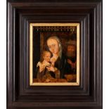 Flemish school, 16th centuryThe Nursing Madonna Oil on board