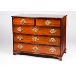 A D.Maria chest of drawersBrazilian rosewood Two short and three long drawers Yellow metal
