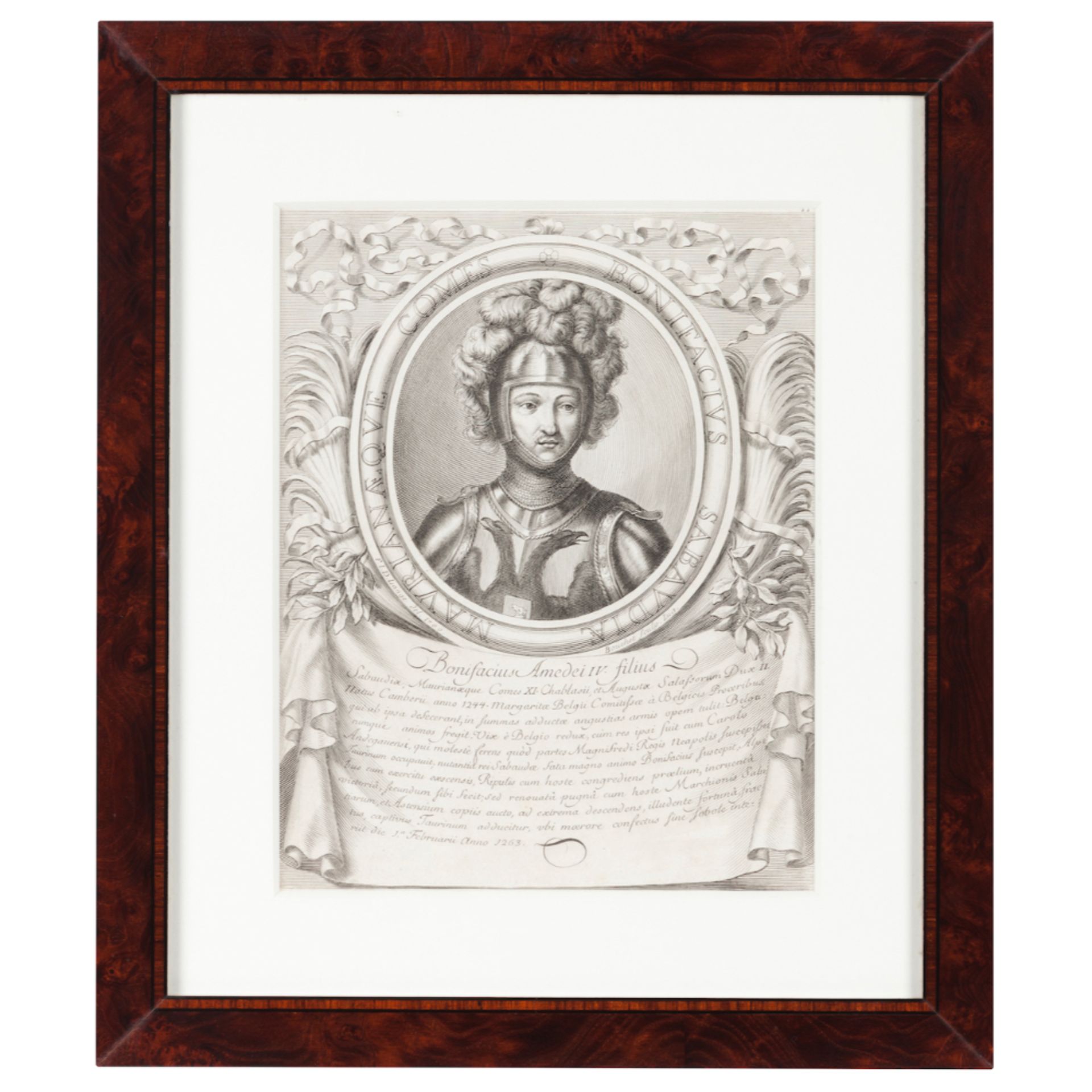 Counts of the House of SavoyA set of eight black ink prints on paper Depicting: Amadeo I (ca.925- - Image 6 of 9