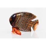 A fishMulticoloured glass paste Signed Finland, 20th centuryLength: 14,5cm