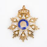 Commander plaque of the Order of Our Lady of Vila ViçosaSilver gilt Hallmark Boar 833/1000 (1887-