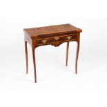 A D. José/ D.Maria card tableSolid and veneered rosewood Satinwood and other timbers marquetry