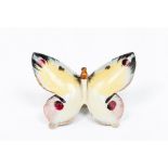 A butterfly olive dishGlazed ceramic Polychrome decoration Portugal, 20th century13x16cm