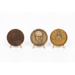 A group of commemorative medalsBronze Three commemorative medals allusive to the House of