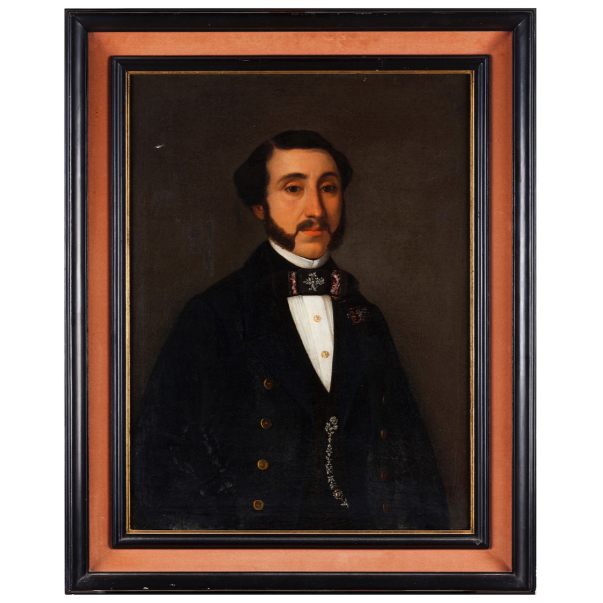 European school, 19th centuryA portrait of a gentleman Oil on canvas70x52 cm