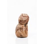 A catTerracotta sculpture South American (restaurations, losses and defects)Height: 11cm