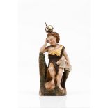 The Child Jesus as The Good ShepherdWooden sculpture Carved, polychrome and gilt sculpture Portugal,