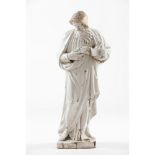 An allegory to WinterPortuguese monochrome sculpture Portugal, 19th century (losses, faults and