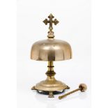 A large Eucharist bellBrass With clapper Portugal, 19th/20th century (signs of wear)Height: 57 cm