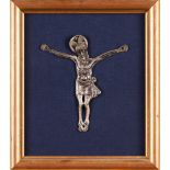 A Crucified ChristSilvered metal 18x16cm
