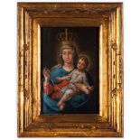 Portuguese school, 18th / 19th centuryThe Madonna of the Rosary with The Child Jesus Oil on