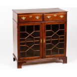 A D.Maria style display cabinetSolid and veneered rosewood and other timbers Two drawers and two