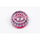 A paperweightGlass paste Inner "millefiori" decoration 20th centuryDiam.: 6,5 cm