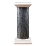 A columnBlack and white marble 20th centuryHeight: 101 cm