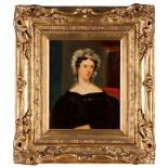 European school, 19th centuryPortrait of a lady Oil on board30,5x26cm