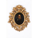 Italian school, 17th centuryPortrait of Titian Vecellio (?-1576) Oil on copper Carved and gilt frame