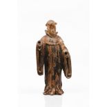 A SaintCarved, polychrome and gilt wood Europe, 17th century (losses and faults) Height: 23 cm