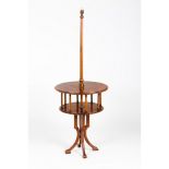 A side table/lampWalnut Two tiered England, 20th century155x59 cm (total)