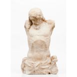 A Crucified Christ Marble sculpture Europe, 16th / 17th century (losses and faults) Height: 58 cm