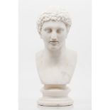A male figure bustWhite marble sculpture (restoration)Height: 58 cm