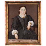 Portuguese school, 19th century"Dona Carolina Augusta de Souza Gama" Oil on canvas86x68 cm