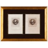 "Henry Eldest Son of Charles Brandon Duke of Suffolk"A pair of black prints on paper After Hans