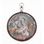 Portuguese school, 17th / 18th centuryThe Holy Family with The Child Jesus, The Virgin Mary, Saint