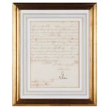 A letter by King João VI of Portugal (1767-1826) to Francis I, Emperor of Austria (1768-1835)Ink