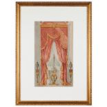 French school, 19th centuryA set of eleven drawings depicting decorative details with furniture,
