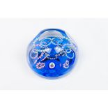 A paperweightFaceted glass paste Inner "millefiori" decoration 20th centuryDiam.: 8 cm