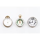 A ball clockGlass paste and metal clock Green enamelled decoration Marked "VAPORE REGULATEUR"