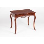 Romantic centre tableCarved mahogany One drawer France, 20th century (losses and faults)74,5x84x59